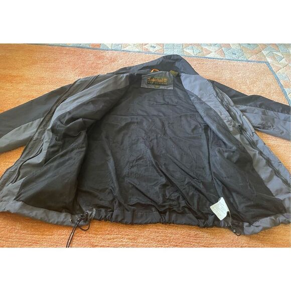 Timberland Waterproof Men's Black/Grey Zipper Mesh lining Utility Jacket S - Picture 7 of 9
